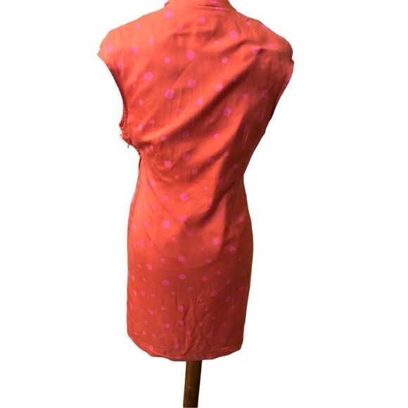 Crossing Pointe silk faux wrap polka dot dress - Picture 5 of 9